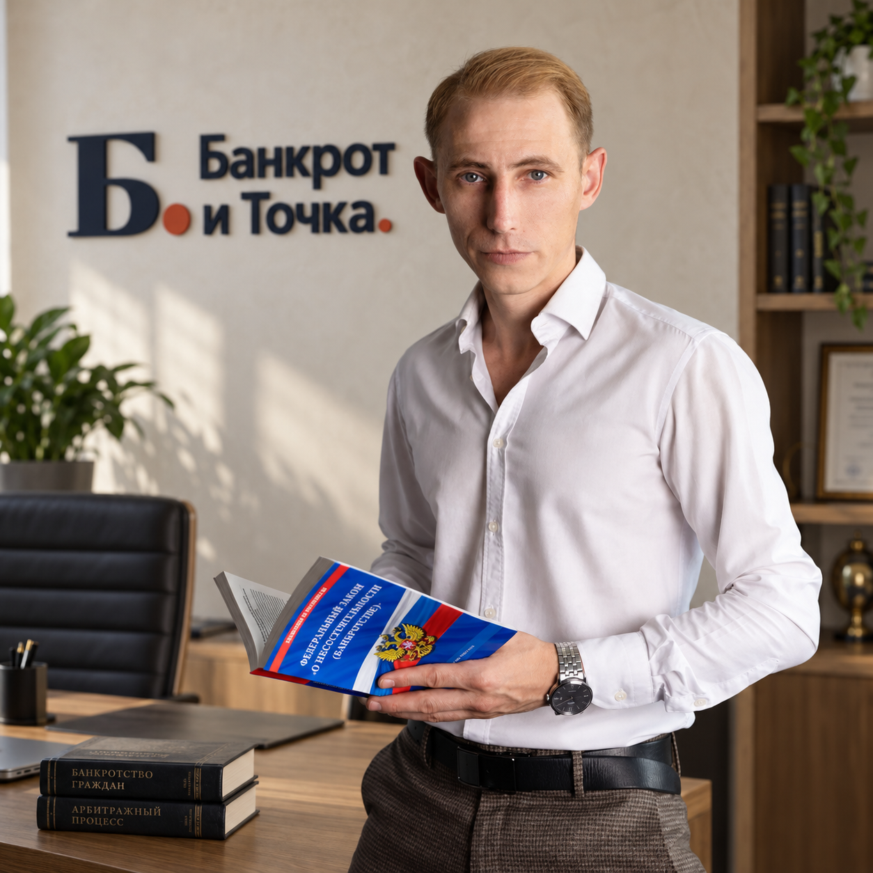 Александр Зозуленко в офисе «Банкрот и Точка»